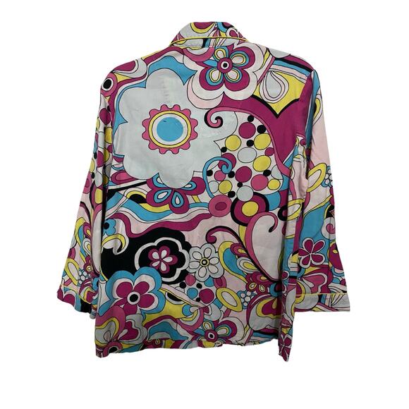 Victoria's Secret 2 pc Pajama Set Small Flannel Pink Yellow - Picture 8 of 10